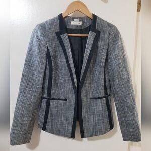 Calvin Klein Tweed Blazer Black White  Small